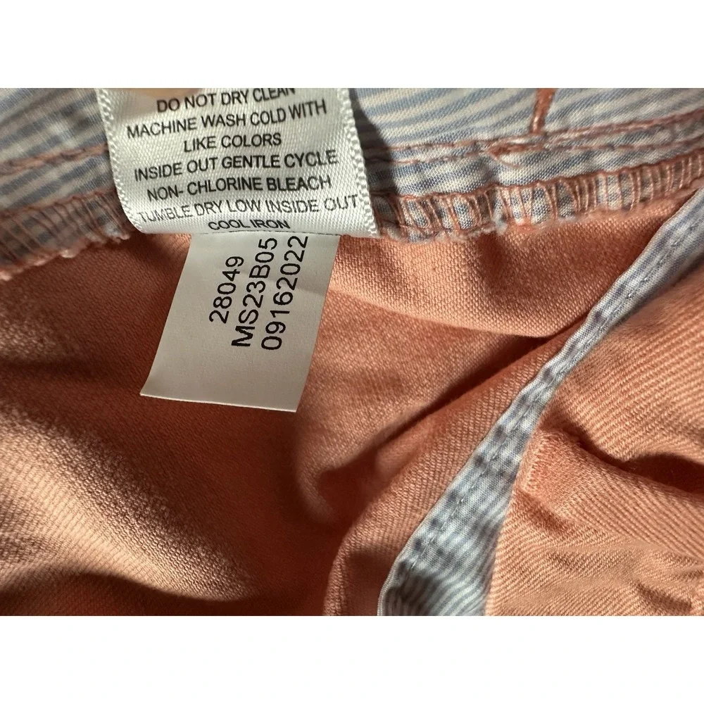 Peter Millar Pilot Twill Shorts 44 Mens Pima Twill Salmon Orange MS23B05